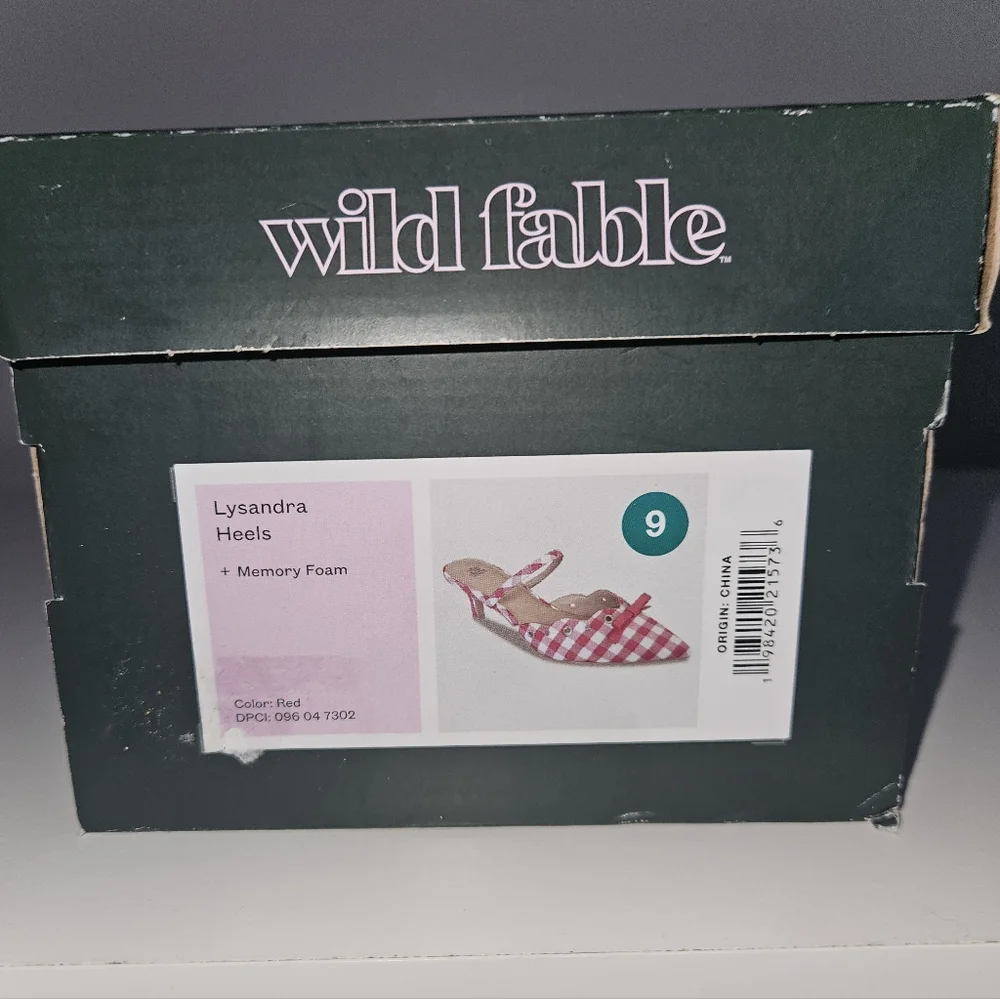 Wild Fable Red & White Gingham Kitten Heels - Size 9 ❣️ NWT - Picture 9 of 10